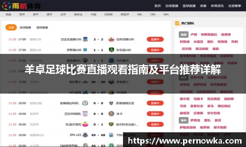羊卓足球比赛直播观看指南及平台推荐详解