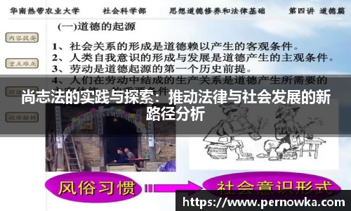 尚志法的实践与探索：推动法律与社会发展的新路径分析